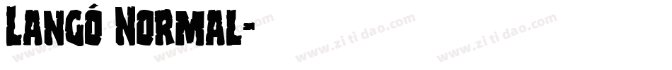Langó Normal字体转换